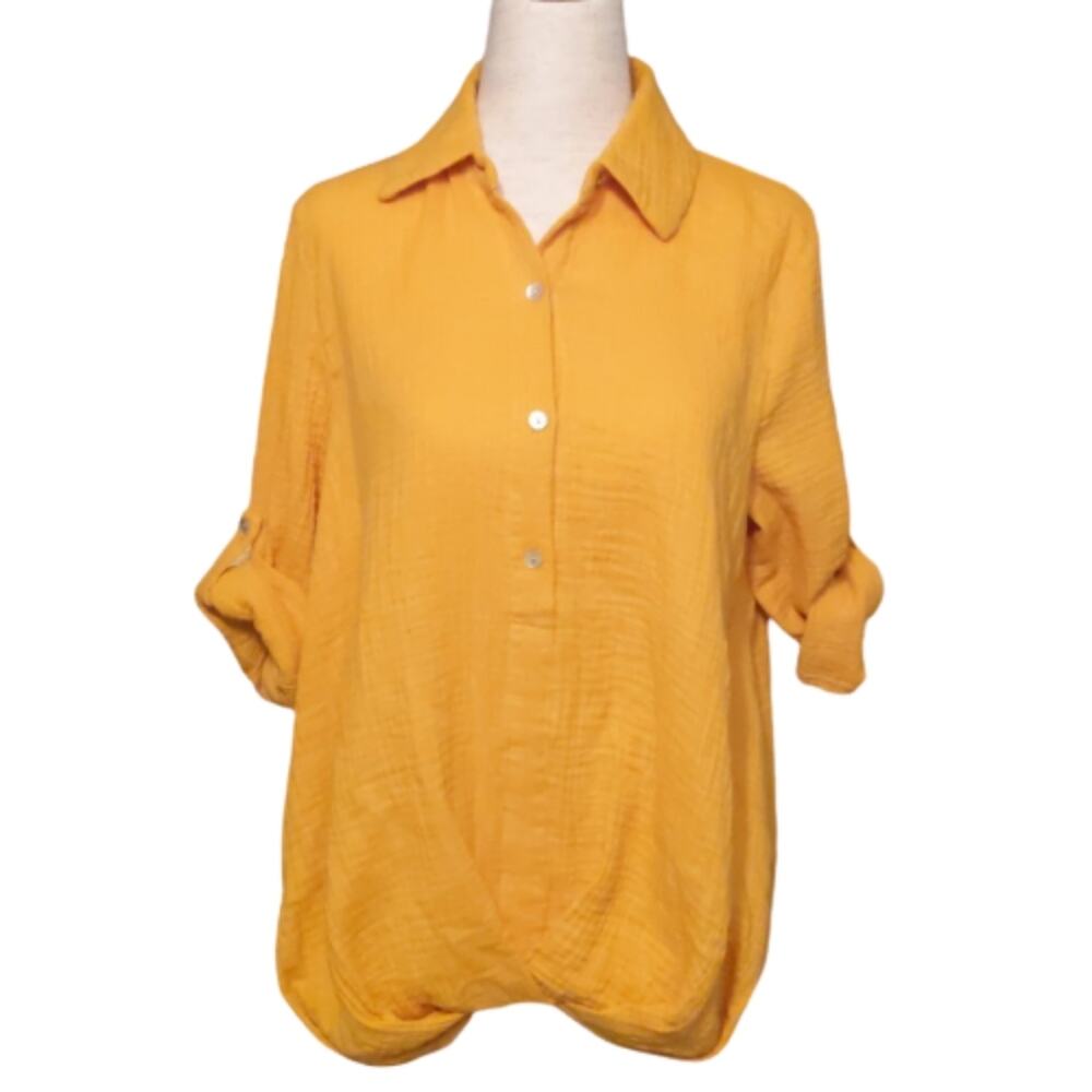 Just Living (the Dream) Waffle 3/4 Sleeve Shirt S